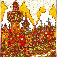 Színes házak 19x21